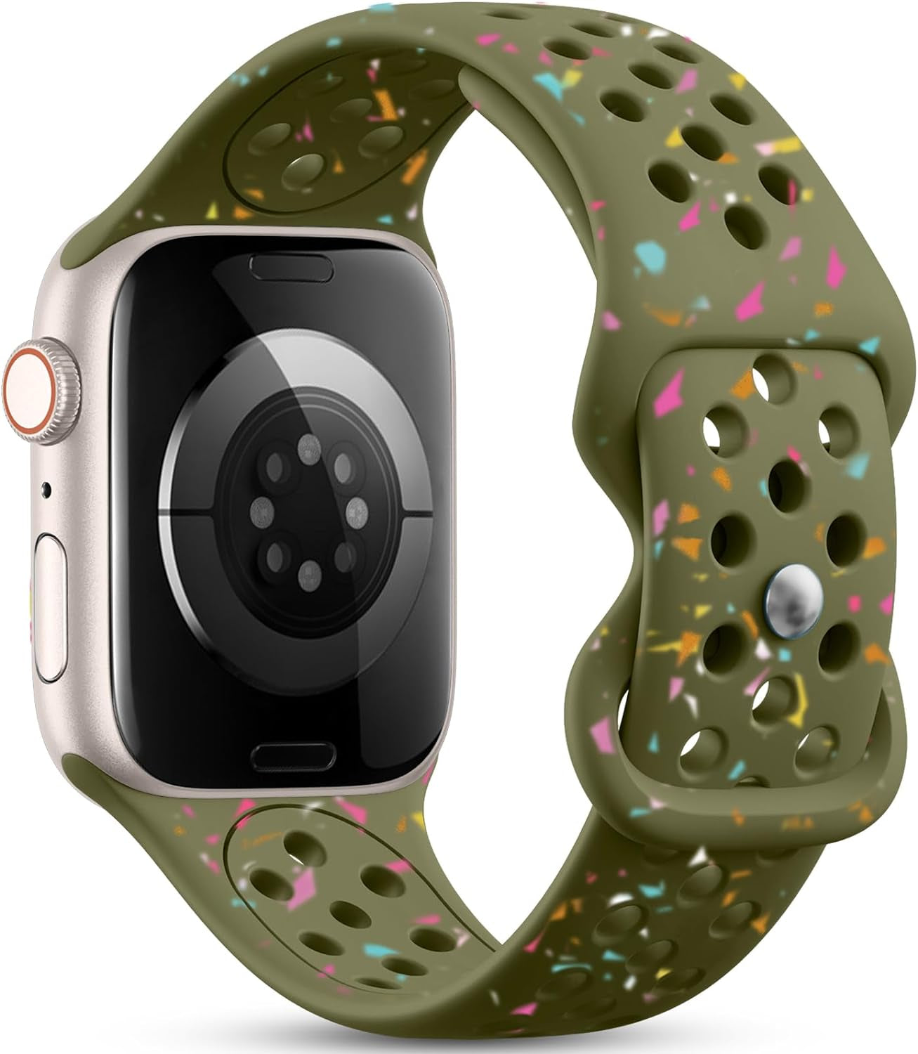 GEAK Nature Friendly Bands Compatible with Apple Watch Band 40Mm 38Mm 44Mm 42Mm 41Mm 45Mm 49Mm Women Men, Breathable Sport Replacement Iwatch Bands Compatible for Iwatch Ultra 2 Series 9 8 7 6 5 4 3 SE