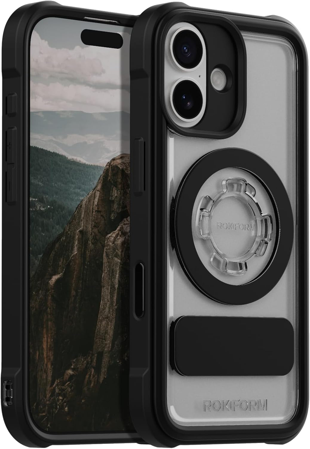 Rokform Rugged Case Compatible with Iphone 17 Pro Max, Magnetic Cover (Black)