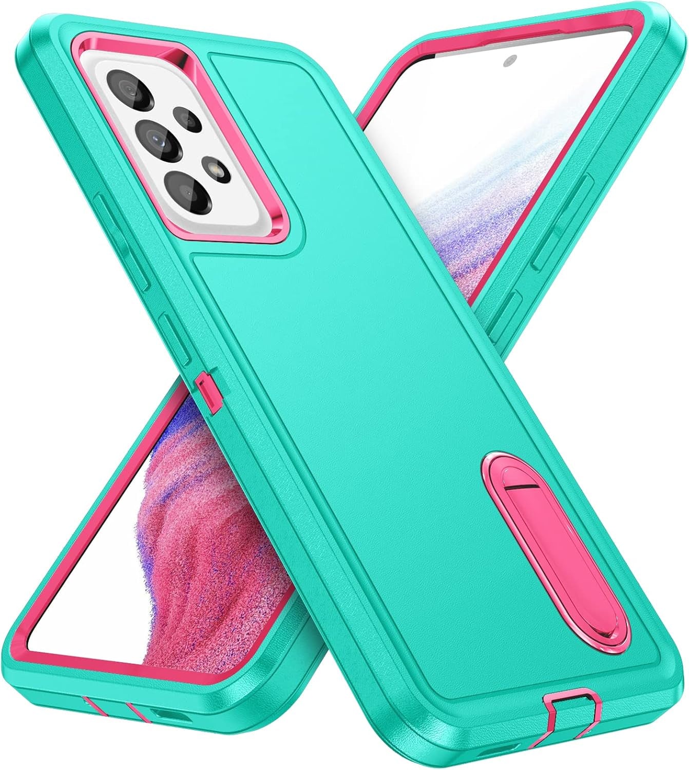 For Samsung Galaxy A53 5G Case, Samsung A53 5G Phone Case with Built in Kickstand, Shockproof/Dustproof/Drop Proof Military Grade Protective Cover for Galaxy A53 5G,Black