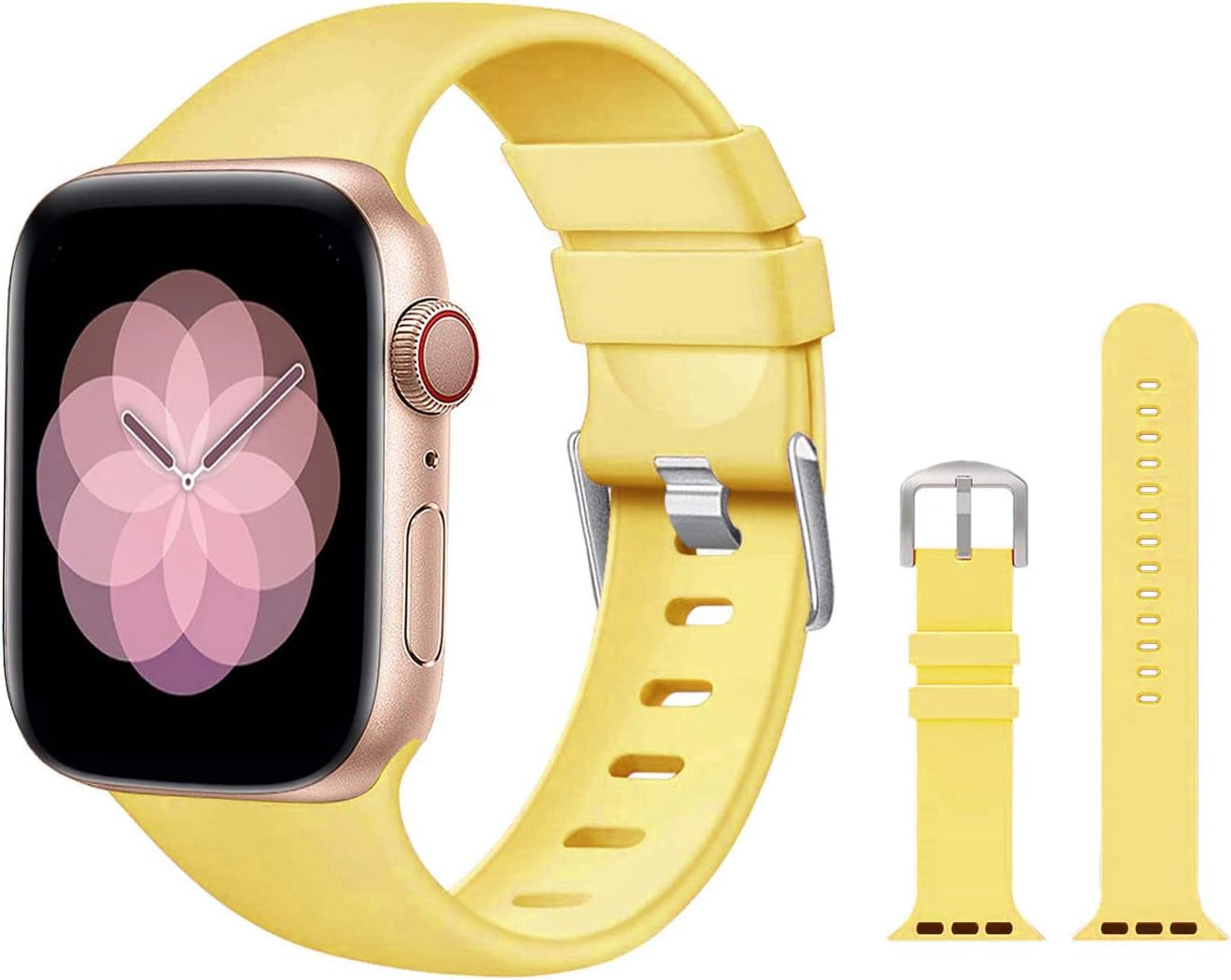 10 Pack Compatible with Apple Watch Bands 38Mm 40Mm 41Mm 42Mm 44Mm 45Mm, Soft Silicone Watch Band for Iwatch Series SE 8 7 6 5 4 3 2 1