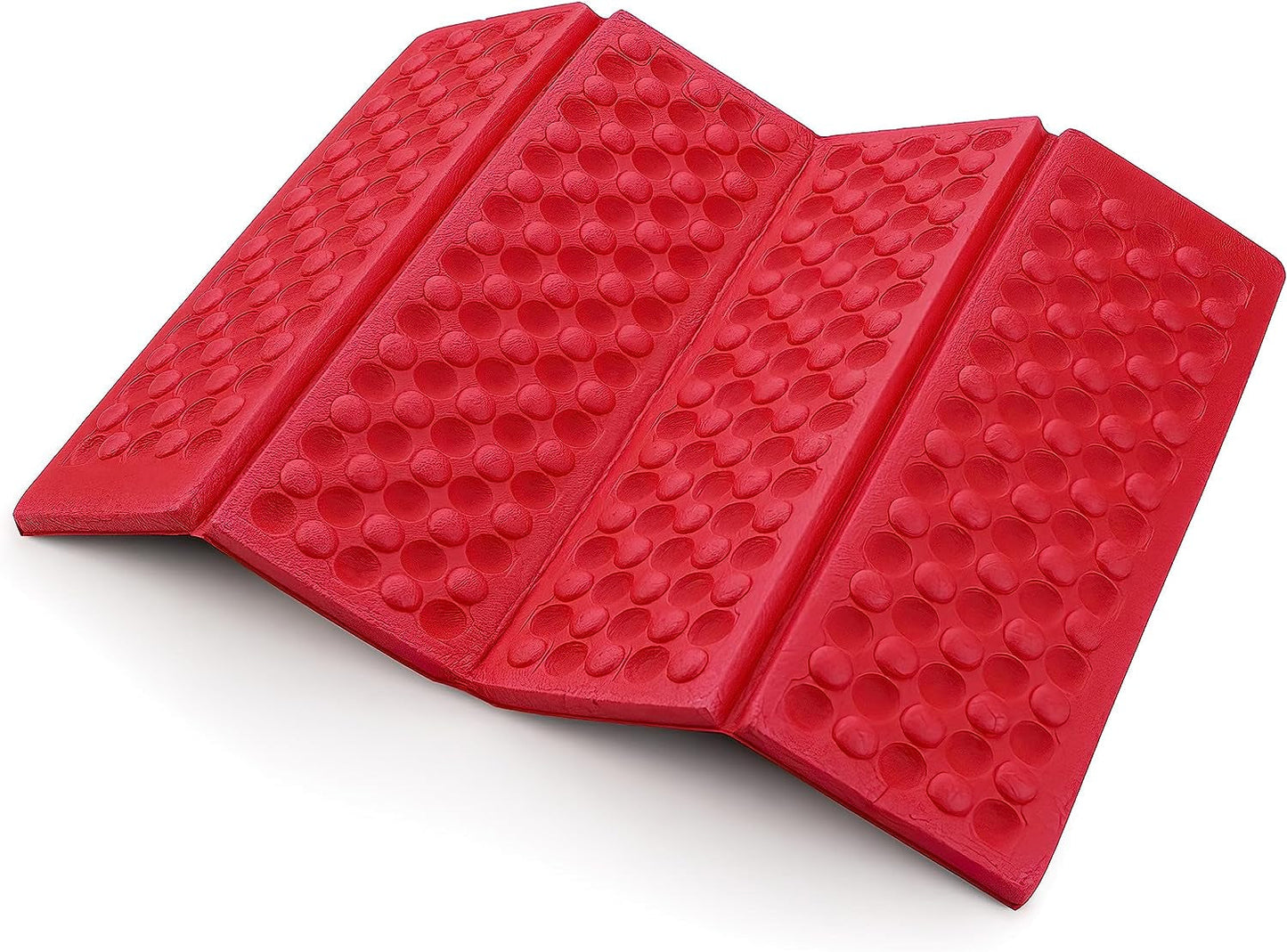 Acecamp 3940 Portable Lightweight Mini Waterproof Folding Mat, Foam Sitting Pad for Outdoor Activities, Foldable Kneeling and Seat Cushion for Comfort, Red