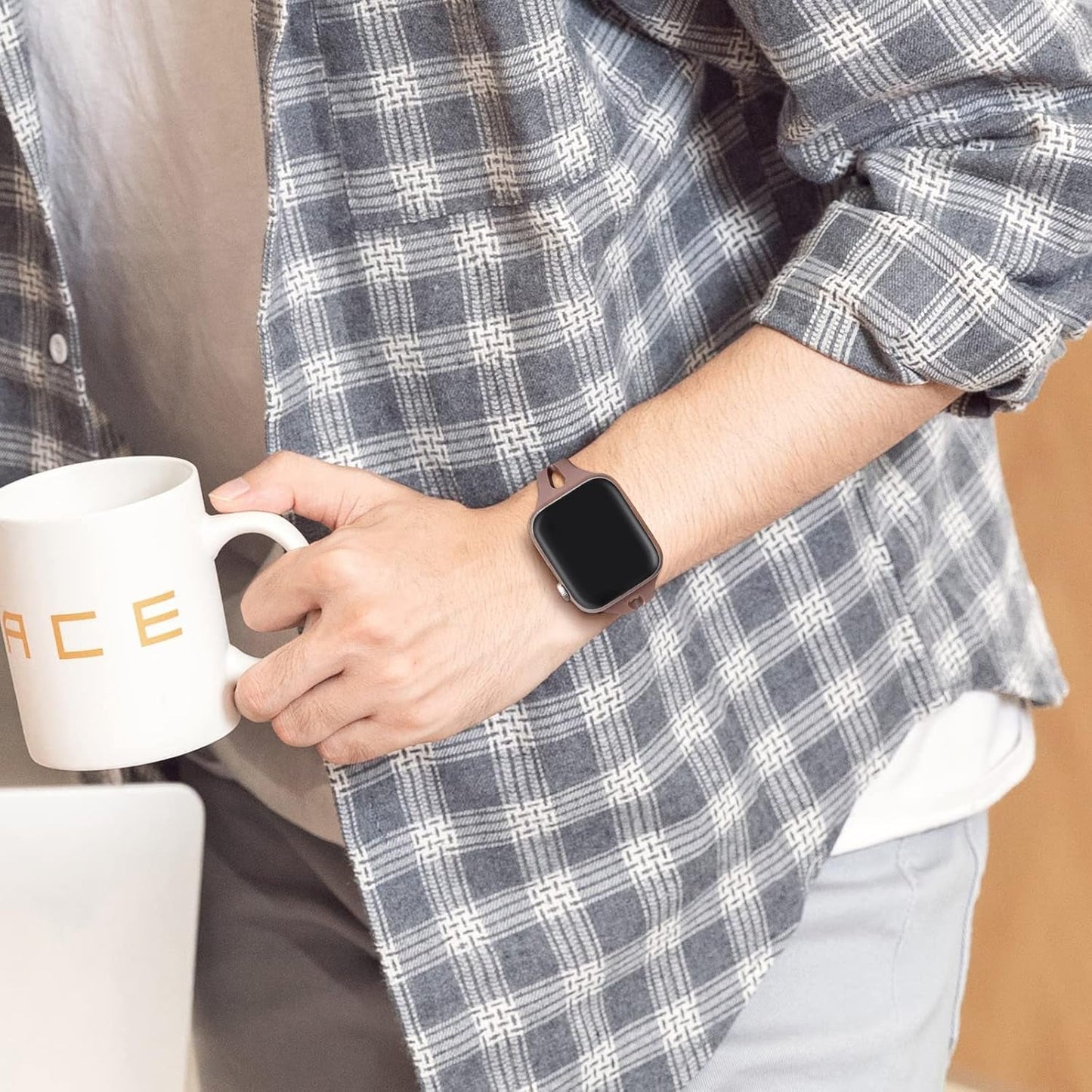 Distore 4 Pack Slim Thin Bands Compatible with Apple Watch 38Mm 40Mm 41Mm 42Mm 44Mm 45Mm 49Mm, Replacement Water Drop Hollow Silicone Sport Strap for Iwatch Series 8/7/6/5/4/3/2/1 Ultra SE Women Men