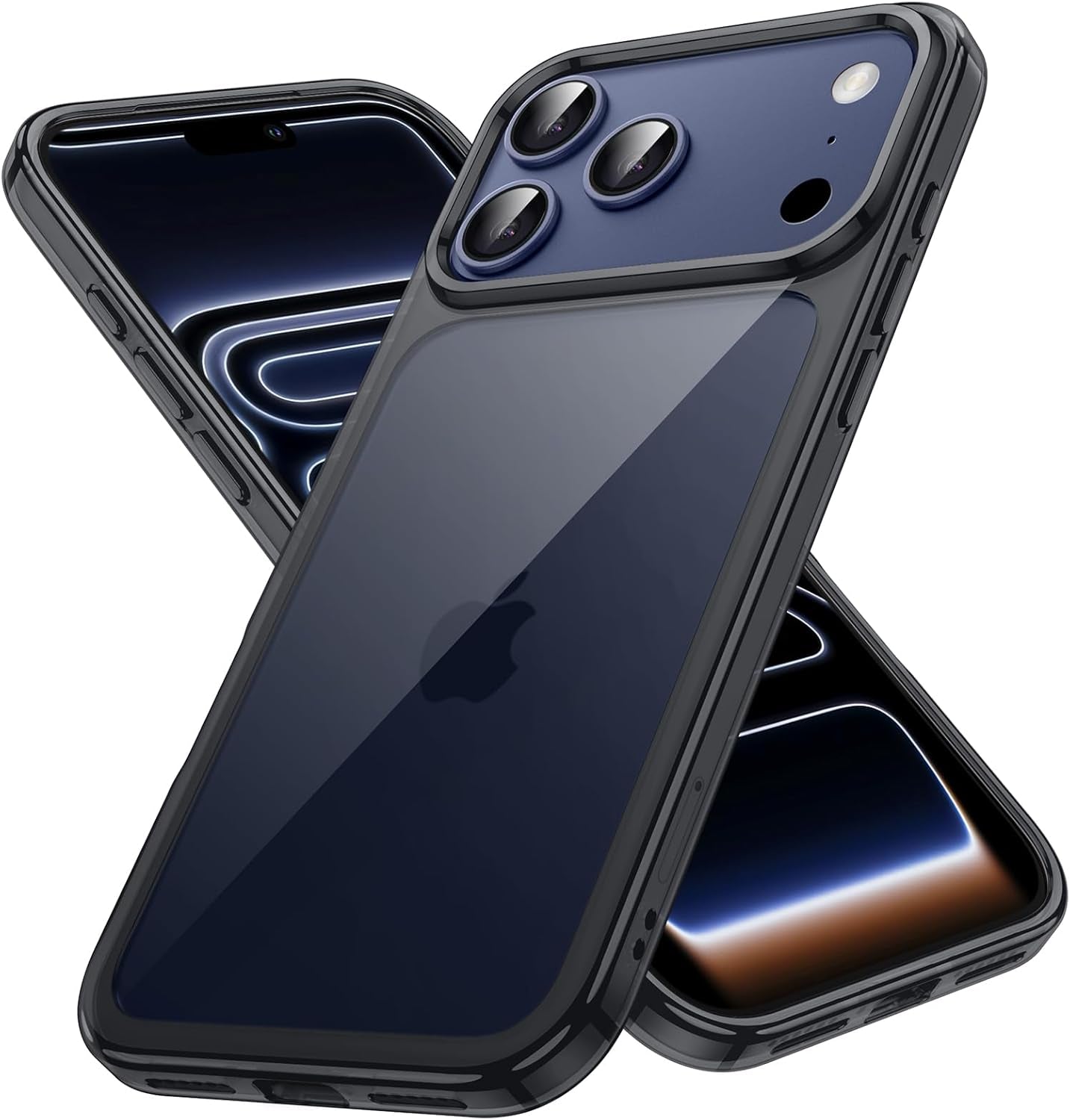 Jetech Case for Iphone 17 Pro Max 6.9-Inch, Non-Yellowing Shockproof Phone Bumper Cover, Anti-Scratch Clear Back (Clear)