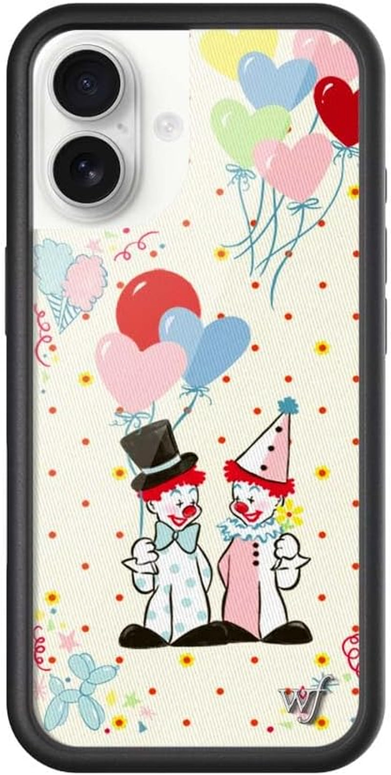 Wildflower Cases - Compatible with Iphone 17 | Protective Black Bumper, 4Ft Drop Test Certified, Women Owned Small Business | Angel Baby - Pink Peach White Wings Dainty Aesthetic Trendy Cute