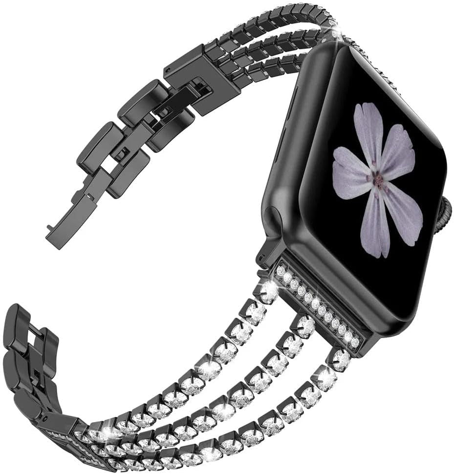 Diamond Strap for Apple Watch Ultra Band 49Mm 45Mm 41Mm 44Mm 40Mm 42Mm 38Mm Women Metal Bracelet Iwatch Series 8 6 5 4 3 Se 7