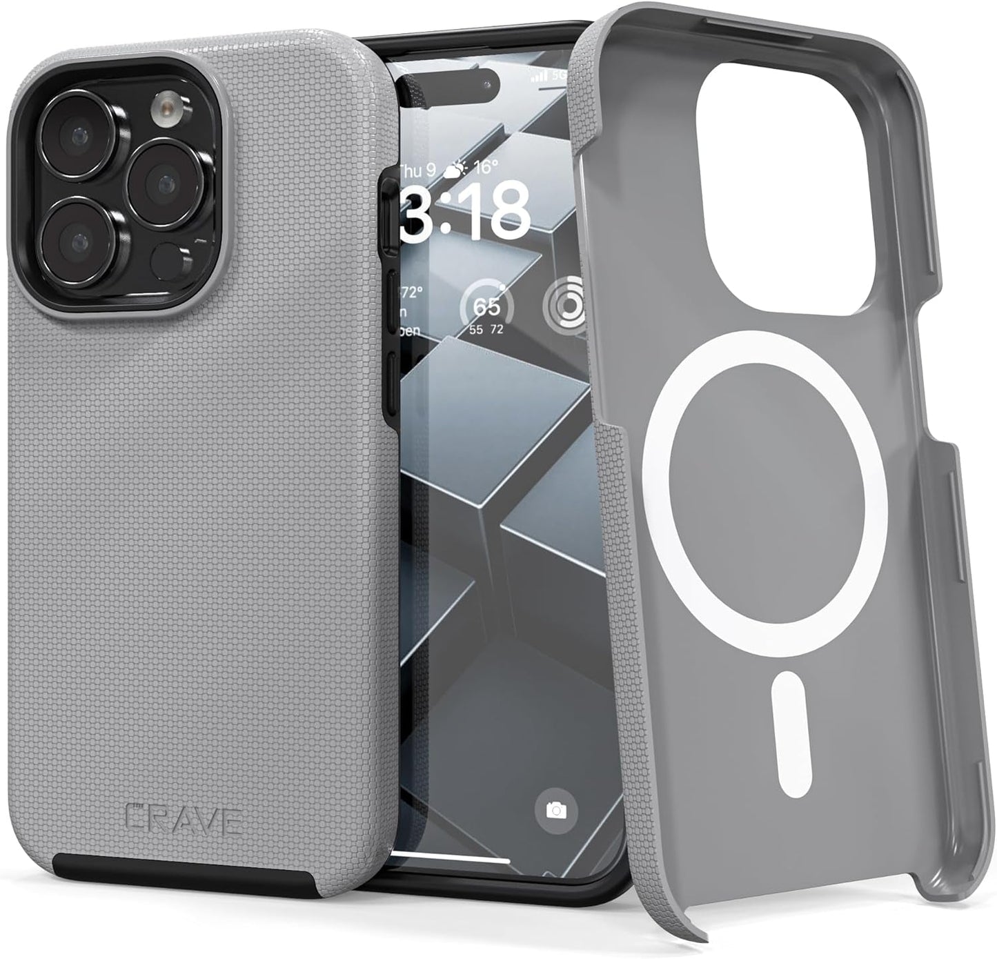 Crave Dual Guard for Iphone 15 Pro Case, Compatible with Magsafe Shockproof Protection Dual Layer Case for Apple Iphone 15 Pro (6.1") - Forest Green Crave Slate