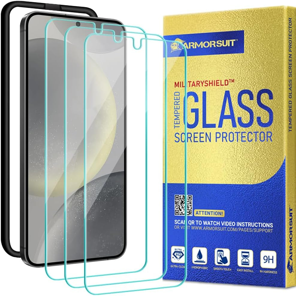 Armorsuit 2 Pack for Samsung Galaxy S24 Ultra Screen Protector (6.8") Case Friendly Militaryshield HD Clear Film - Made in USA