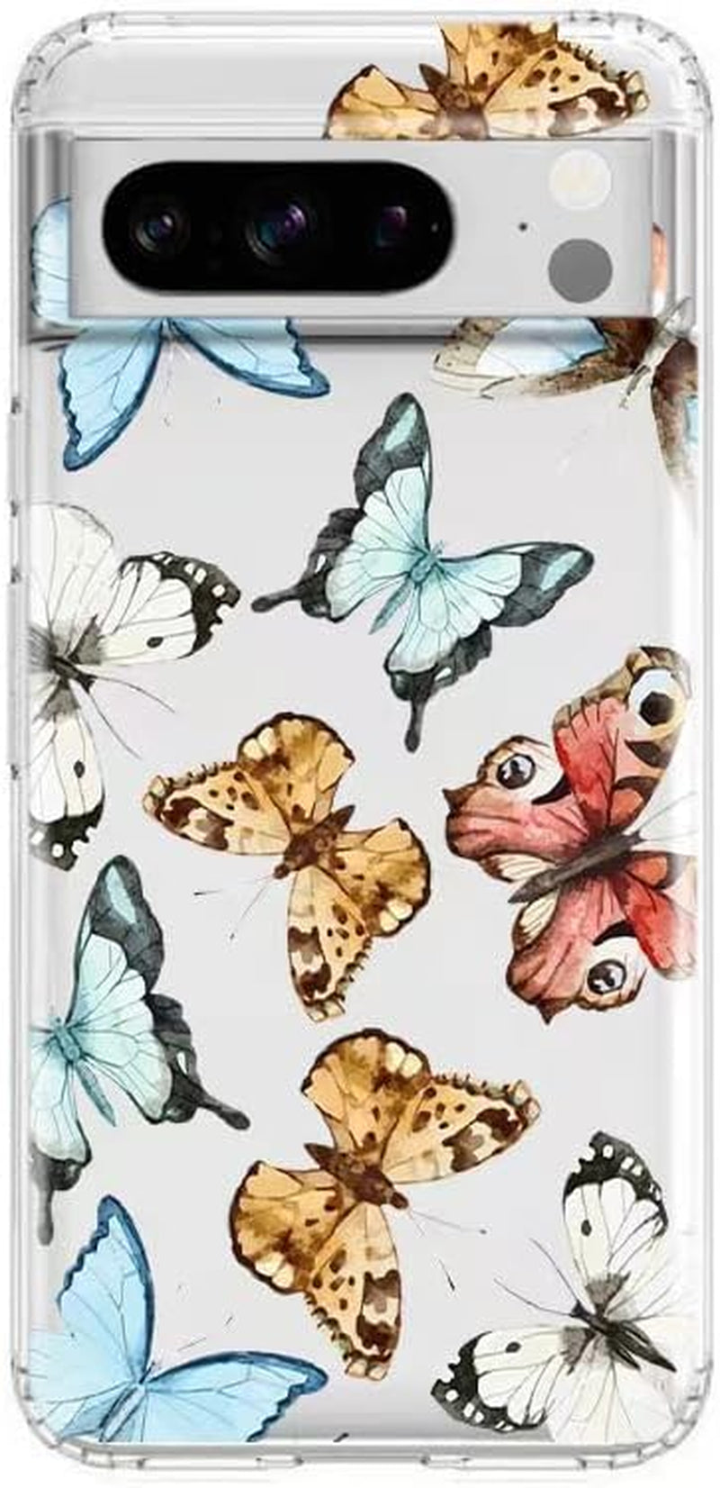 Sunflower Case Compatible with Pixel 8 Pro,Cute Floral Flower Pattern Ultra Slim Fit Cover for Women Girls,Not Yellowing Soft TPU Clear Silicone Shockproof Protective Case for Pixel 8 Pro Yivenbarity Butterfly Google Pixel 8 Pro