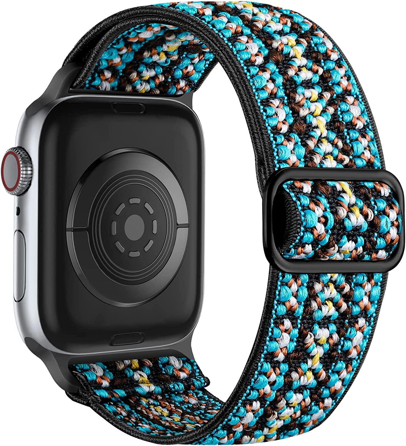 Lerobo Elastic Bands Compatible with Apple Watch Bands 44Mm 42Mm 38Mm 40Mm,Stretchy Solo Loop Soft Nylon Strap Replacement Band for Iwatch/Apple Watch SE Series 6,Series 3,Series 5 4 3 2 1 Women Men PJStore-US Boho Green 38mm/40mm/41mm