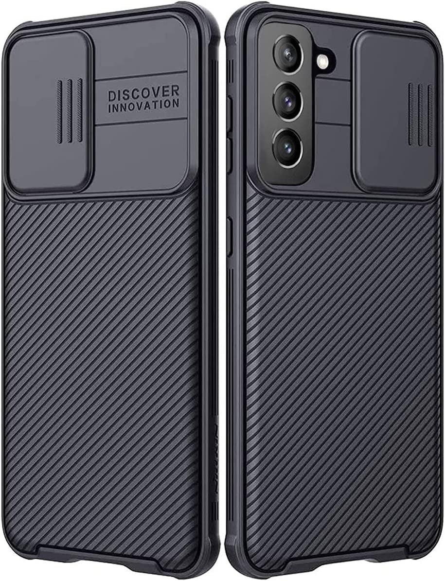 Cloudvalley for Samsung Galaxy S21 Case with Camera Cover, Full-Body Protective & Slim Fit, Camera Protection Case Only for Samsung Galaxy S21 5G 6.2 Inch (2021 Release)-Green CloudValley Black