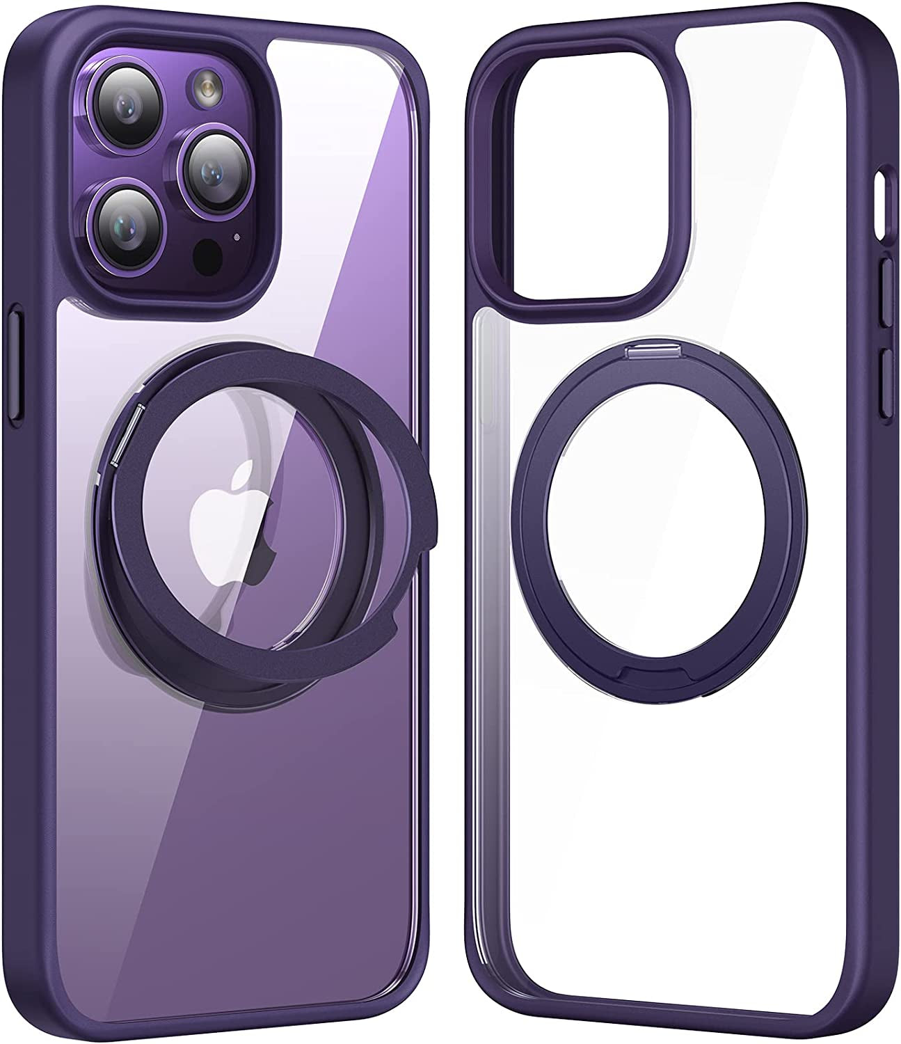 TORRAS Iphone 14 Pro Slim Matte Case - Military-Grade Drop Tested, Magsafe Compatible, Anti-Fingerprint, Frosted Clear TORRAS