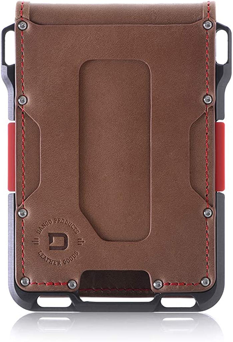 Dango M1 Maverick Wallet - Cnc-Machined Aluminum, RFID Blocking, Made in USA DANGO PRODUCTS Bifold - Rawhide/Slate Grey