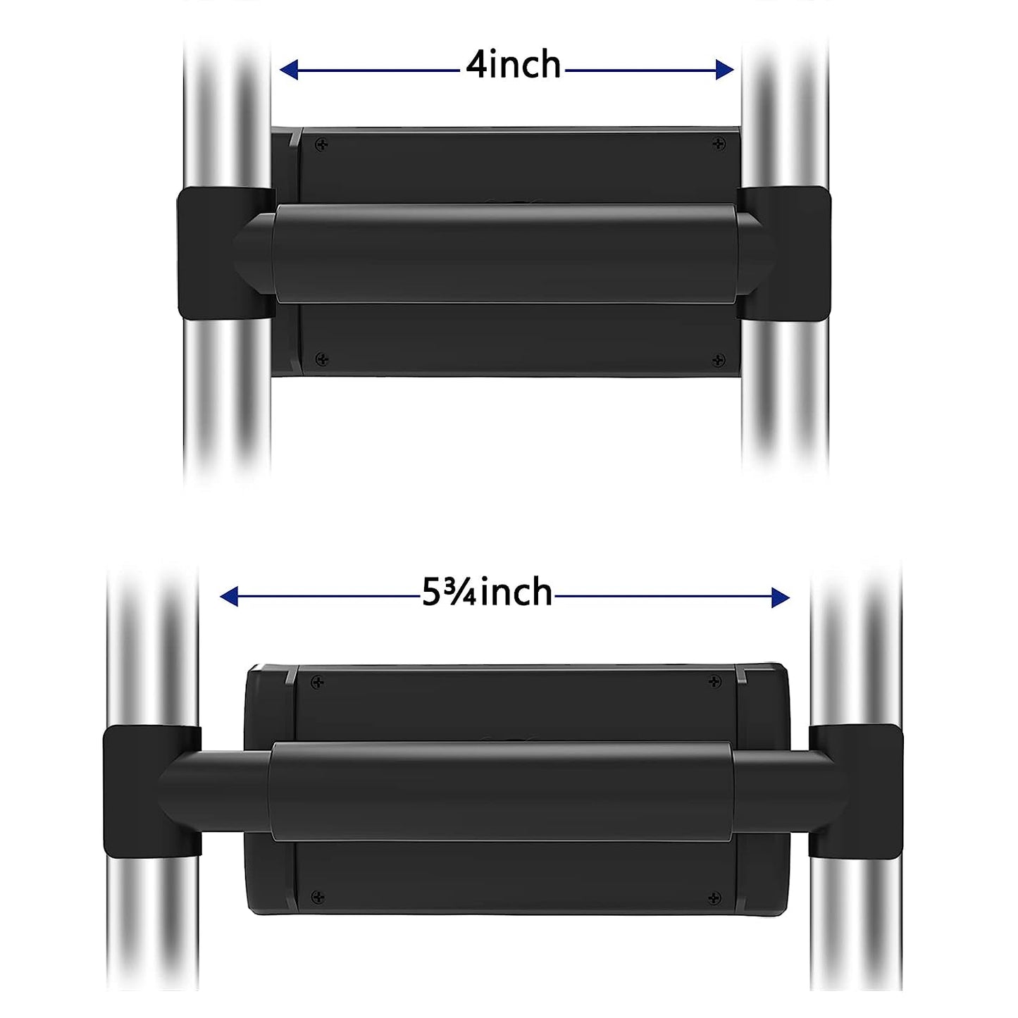 Geekria Car Headrest Mount Holder Gaming Accessories Compatible with Nintendo Switch/Switch Oled/Switch Lite/Cell Phone, or Other 5.5-10.5" Device, 180° Rotating Adjustable (Black) Geekria