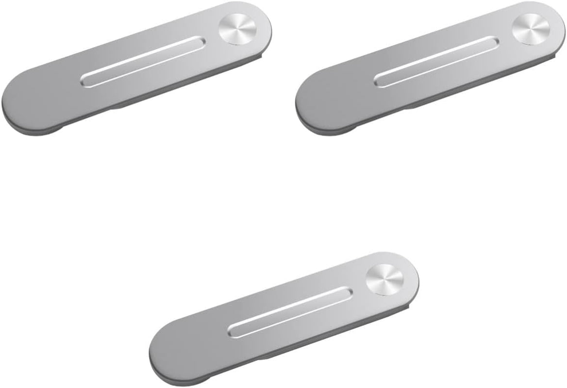 Mikikit Laptop Stand Laptop Stand with Side Magnetic Smartphones Computer Cellphone Mount Holder Bracket Expansion Extension for Stand Laptop Monitor Adjustable on Clip Phone Pc Stand Pc Stand Mikikit Silverx3pcs 12×3cmx3pcs