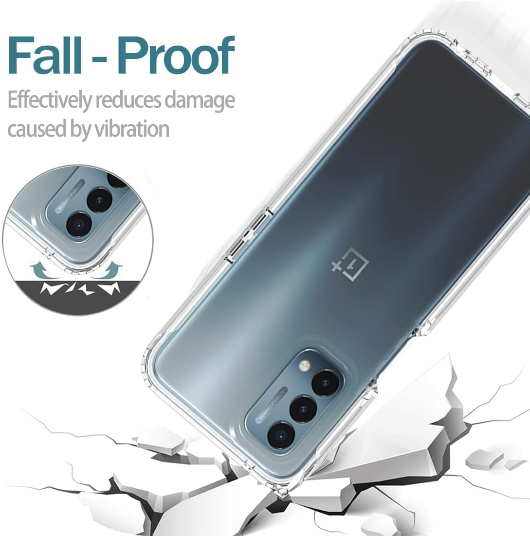 Zoeirc Case for Oneplus Nord N200 5G Case, Oneplus N200 DE2117 Case with Tempered Glass Screen Protector, Soft 360 Full Body Shockproof Bumper Crystal Clear Case Cover for Oneplus Nord N200 (Clear) Zoeirc