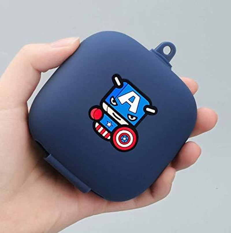 Silicone Protective Case Full Cover for Beats Powerbeats Pro Wireless Earphones Case Earbuds Case Wireless Headset (Yellow) Brave troops Dark Blue