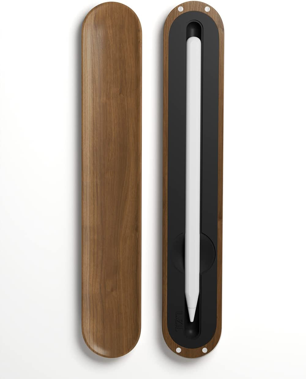 AFOOYO Walnut Case Holder for Apple Pencil 1St and 2Nd Generation Premium Carrying Case Protective Silicone Base Sleeve Compatible with Apple Pen Accessories, Pen Tips, Caps (Pencil with Thin Case) AFOOYO Silicone Case-Nake Pencil