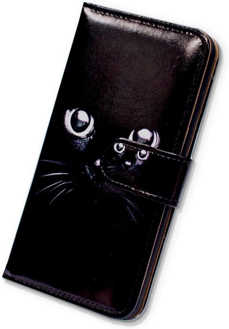 Bcov LG G8 Thinq Case,Lg G8 Case, Black Cat Style Leather Flip Case Wallet Cover with Card Slot Holder Kickstand for LG G8 Thinq 2019 Bcov