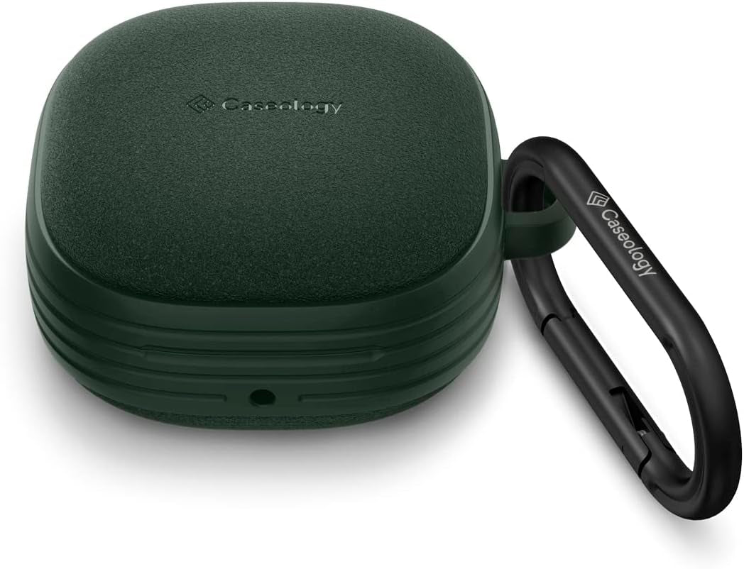 Caseology, Portable Electronic Device Cover, Ear Buds, Case, Vault Designed for Galaxy Buds 2 Pro Case (2022) Compatible with Buds 2 (2021), Buds Pro (2021), Buds Live (2020) - Matte Black Spigen Midnight Green