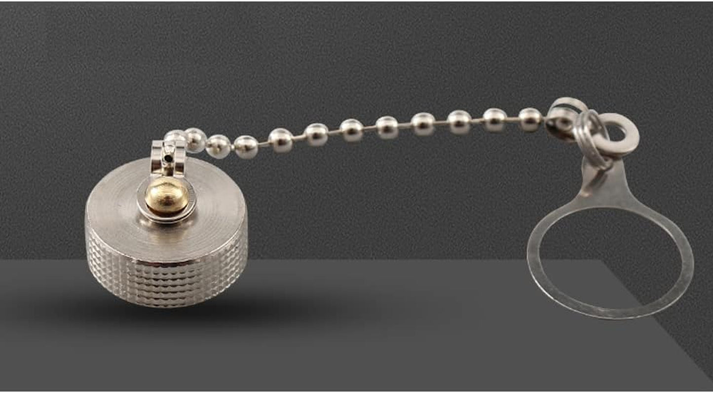 5Pcs GX12 Metal Dust Cap with Chain, GX12 Aviation Connector Plug Cover Circular Connector Protective Sleeve Waterproof Dust-Proof GX12 Lid (12) FOWIUNYE