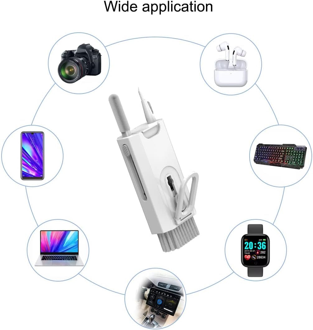 SUMMAXI 8 in 1 Electronic Cleaner Kit, Multi-Function Keyboard Cleaning Tools for Airpods Laptop Iphone Headphone Earbuds, Tech Cleaning Kit for Cell Phone USB C Charger Port Macbook Pro Computer SUMMAXI