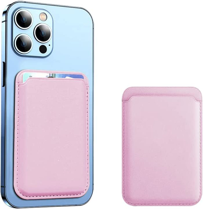 Gyizho Magnetic Card Wallet Holder with Magsafe for Iphone 14 Pro Max/14 Plus/14 Pro/14, for Iphone 13 Pro Max/13 Pro/13/13 Mini, for Iphone 12/12 Pro/12 Max/12 Mini,Midnight Gyizho Pink