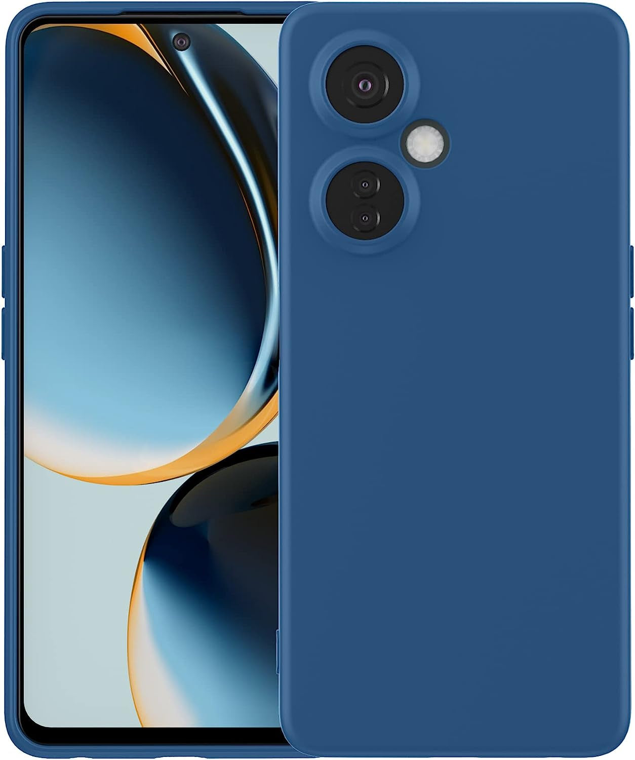 Foluu Silicone Case for Oneplus Nord N30 5G, Liquid Gel Rubber Case with Soft Microfiber Lining Cushion Slim Hard Shell Shockproof Protective Cover for Oneplus Nord N30 5G 2023 (Purple) Foluu Nord N30 5G 2023-Blue Oneplus Nord N30 5G 2023