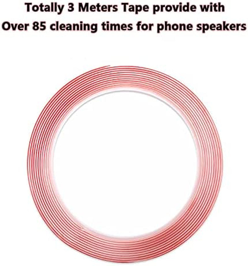 Loirtlluy Cell Phone Cleaning Kit Accessories, Cleaner Tape for Phone Speaker and Receiver, Cleaning Stickers Dust Remover Compatible with Airpods, Samsung, Iphone, Pixel, Mobile Phone Loirtlluy