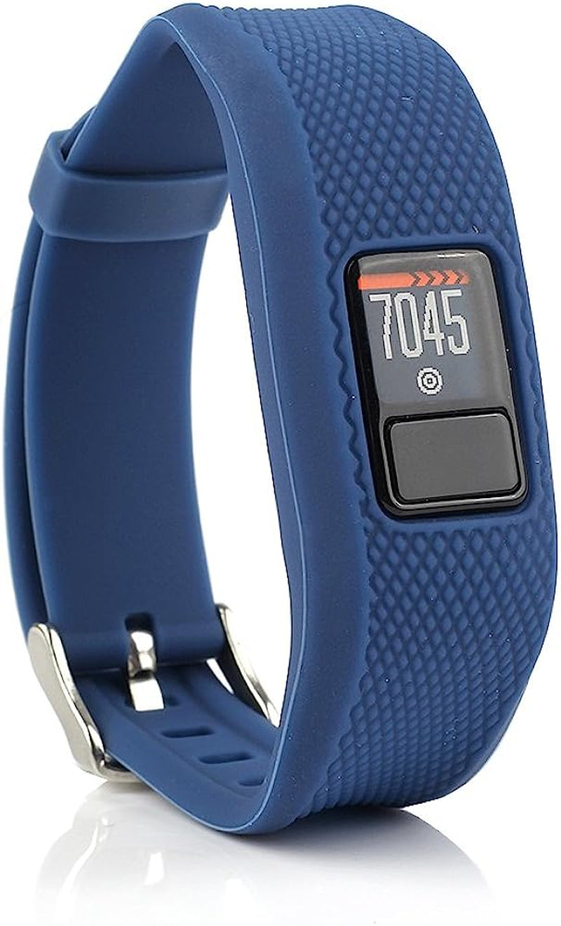 Honecumi Vivofit Jr Bands Compatible with Garmin Vivofit Jr 2 Band/Vivofit 3 Replacement Band for Kids Boys Girls Men Women Vivofit Jr 2 Watchband Wristband Strap Accessories Bands with Secure Clasp honecumi Solid-Navy Blue