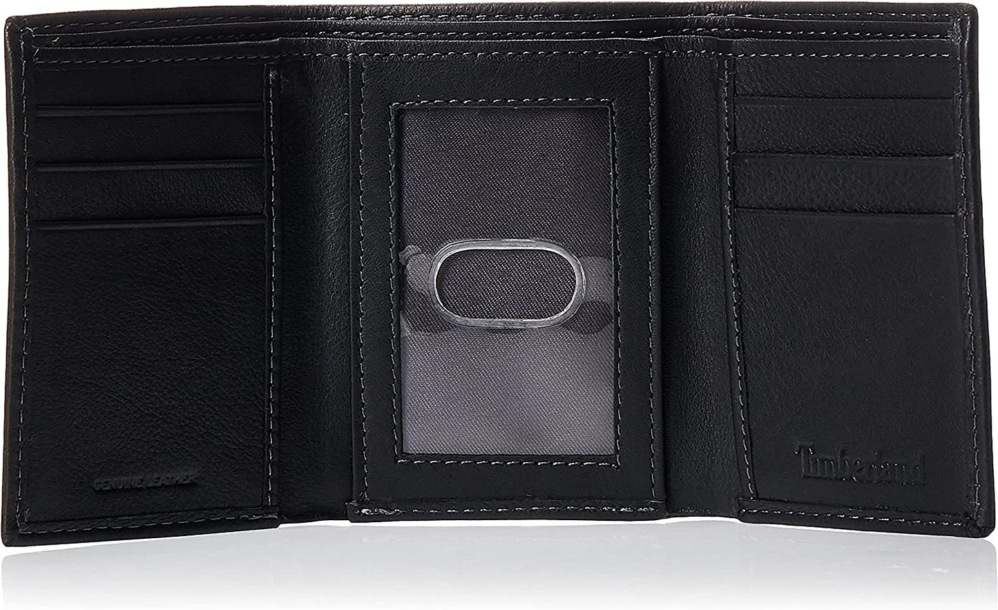 Timberland Mens Exclusive Blix Fine Leather Trifold Wallet, Black, One Size US Timberland