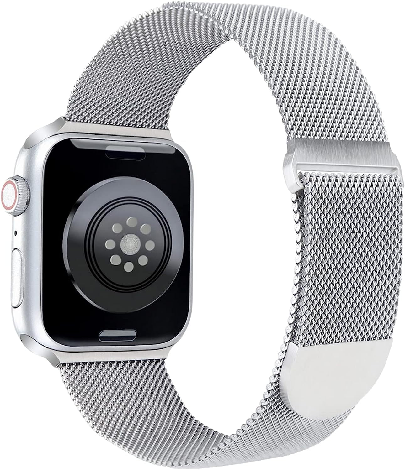 ASOTC Metal Band Compatible with Apple Watch Bands 40Mm 38Mm 41Mm 45Mm 44Mm 42Mm 49Mm for Women Men, Stainless Steel Milanese Mesh Loop Magnetic Wristbands for Iwatch Series 8 7 6 5 4 3 2 1 SE Ultra ASOTC