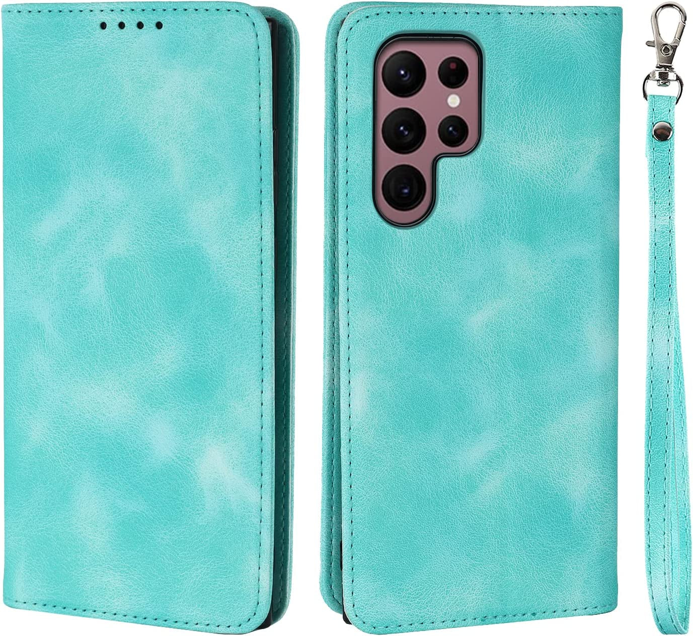 Havaya Samsung Galaxy S23 Ultra Case Wallet Magsafe Compatible,Samsung Galaxy S23 Ultra Wallet Case with Card Holder,Magnetic Detachable Flip Cover for Women Men Mujer-Black Havaya SSFG-Green Samsung Galaxy S23Ultra