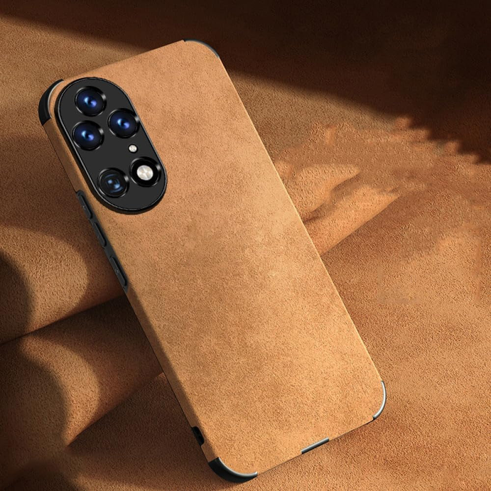 YOGISU PU Leather Phone Case for Huawei P50 Pro Lite P40 Nova 10 9 5T Honor 20 30 50 70 Shockproof Matte Soft Fabric Cover,Plum,For P30 YOGISU Brown For P40 Lite