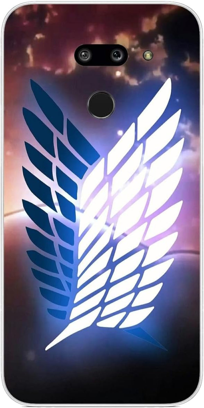 Compatible with LG G8 | LG G8 Thinq Case Attack on AOT Anime Titan 247 Soft TPU Rubber Protection Cover Clear Tongstar Attack On Aot Anime Titan 19