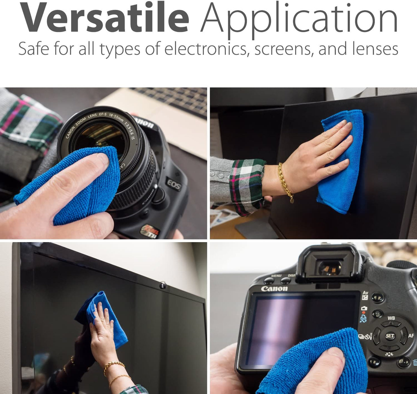 Greatshield Screen Cleaning Kit with 2 Bottle Solution (60Ml and 120Ml), 2 Microfiber Cloths, 20 Non-Alcohol Screen Cleaning Wipes, and Brush for Laptops, PC Monitors, Smartphones, Tablets, Tvs GreatShield