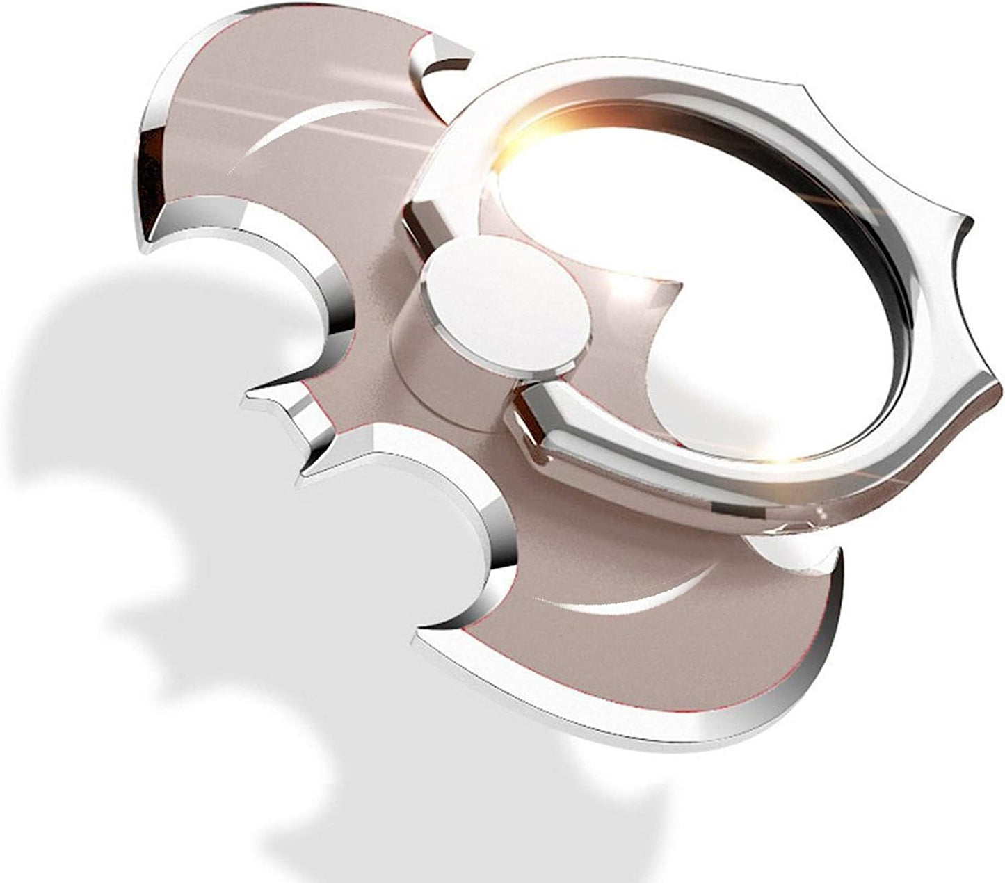 NILSTOREY Cell Phone Ring Holder, Bat 360° Rotation Ring Stand Holder, Metal Finger Grip Kickstand for Iphone, Samsung, Smartphones and Ipads (Black) NILSTOREY Gold