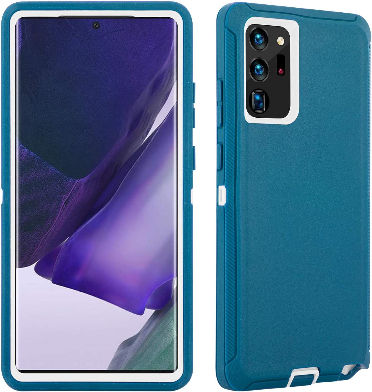 Galaxy Note 20 Case,Drop Protection Full Body Rugged Heavy Duty Case,Shockproof/Drop/Dust Proof 3-Layer Protective Durable Cover for Samsung Galaxy Note 20 (Black) Cljlixcy Seas Blue/White Compatible With Galaxy Note 20 Ultra (6.9 Inch)