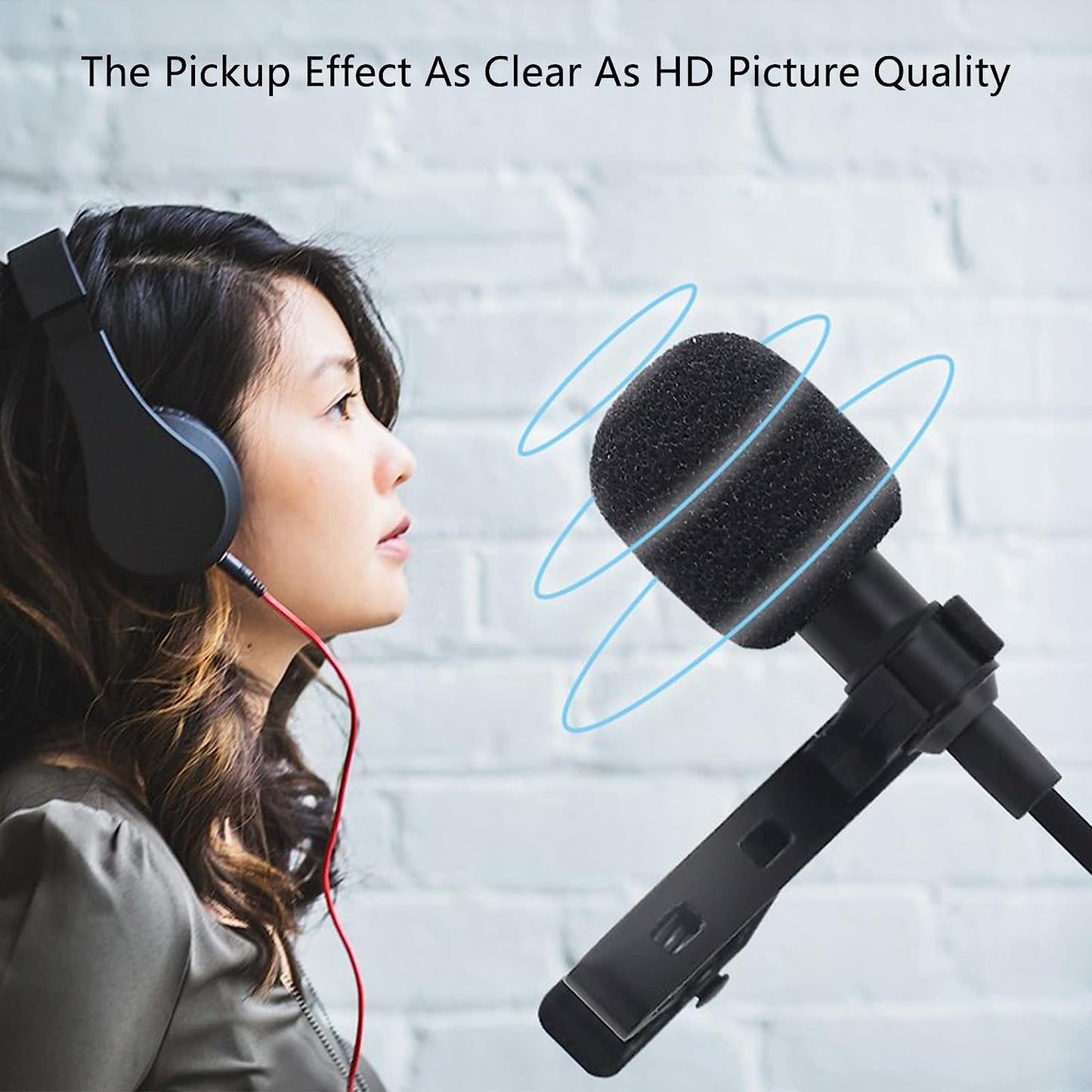 ALTSON Professional Lavalier Microphone for Iphone/Video Conference/Podcast/Voice Dictation/Youtube Grade Omnidirectional Phone Audio Video Recording Condenser Microphone (Black 9.84T) ALTSON