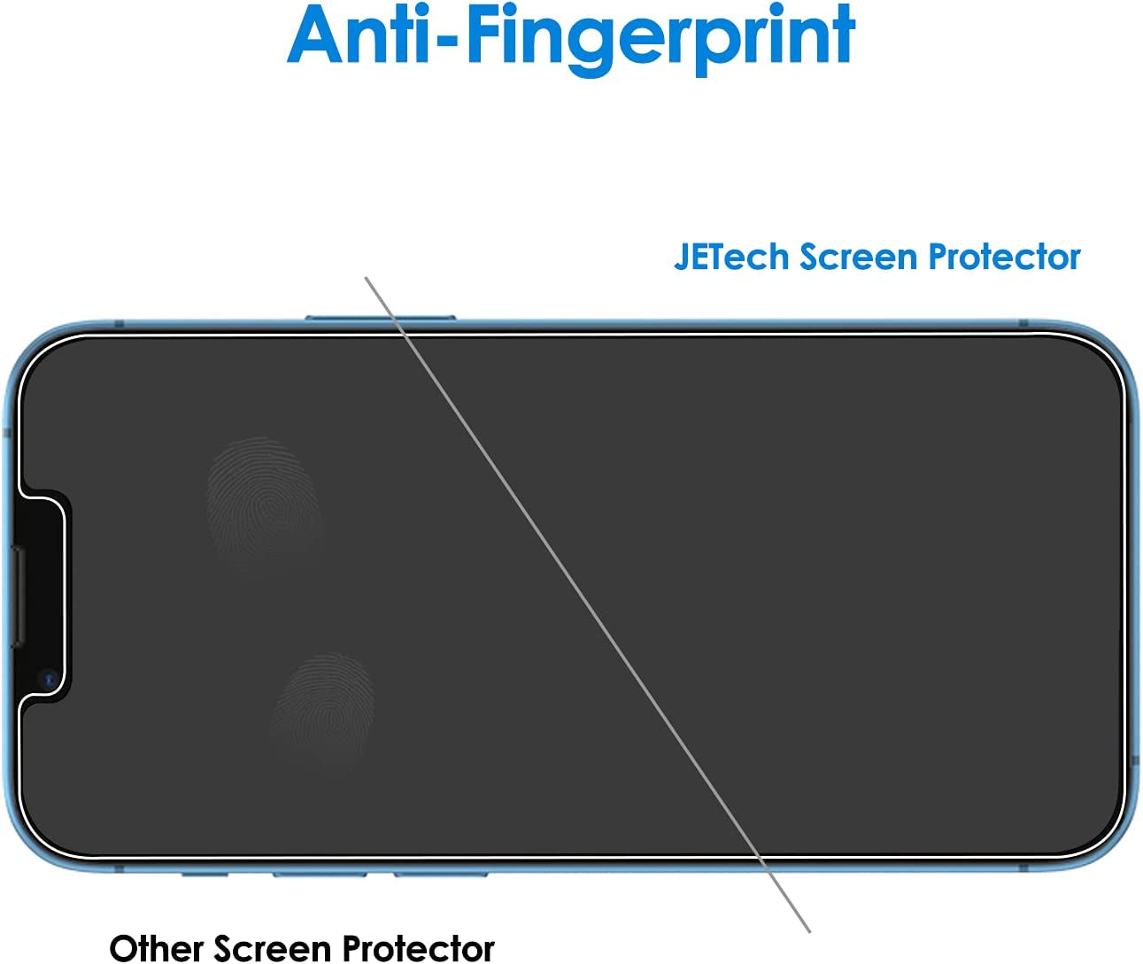 Jetech Screen Protector Compatible with Iphone 13 and Iphone 13 Pro 6.1-Inch, Tempered Glass Film, 3-Pack JETech