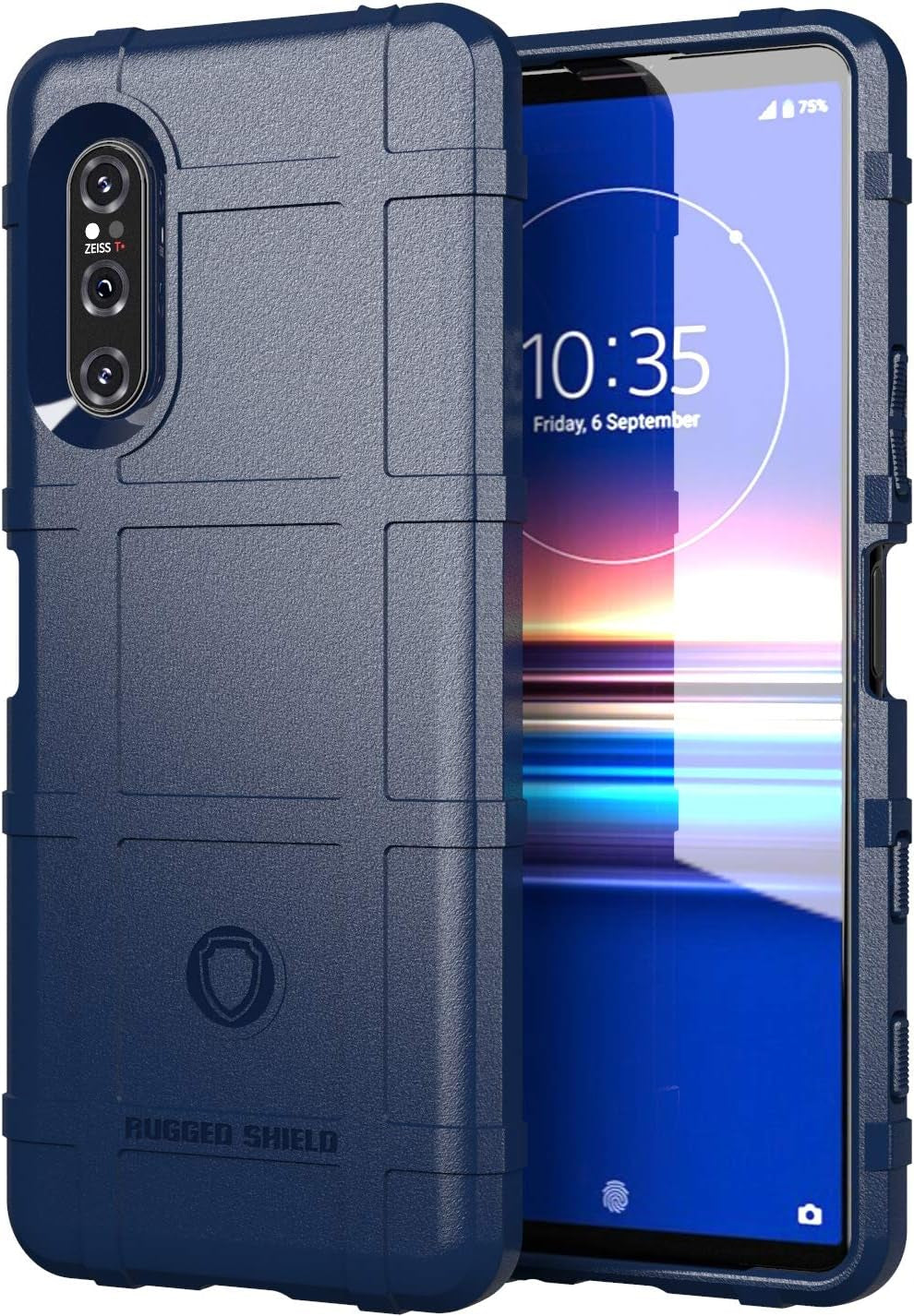 Sony Xperia 5 II Case,Zyzx Heavy Duty Shockproof Military Grade Drop Tested Field Protective Phone Case Super Sturdy TPU Bumper Full Body Rugged Hard Cover for Sony Xperia 5 II, Hd-Black ZYZX Blue