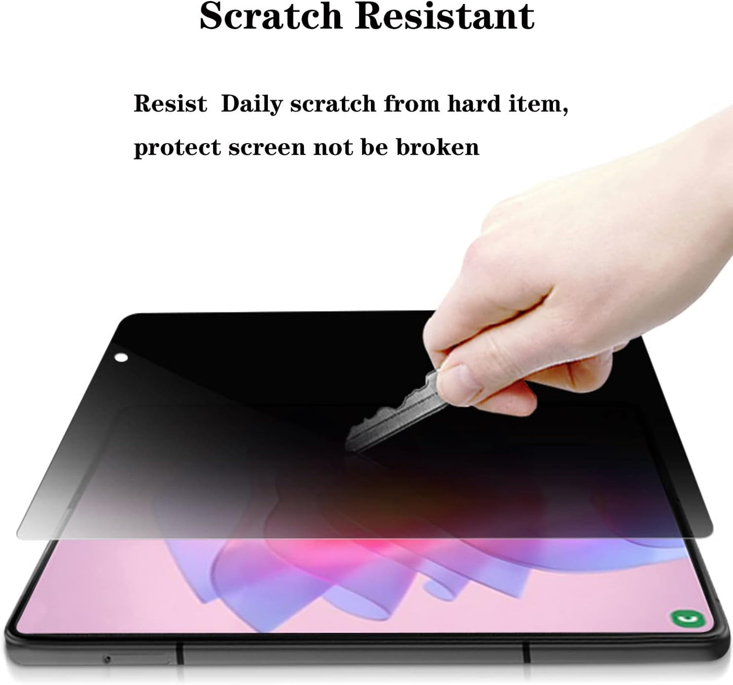 BYIUIHS 2+1 Pack Privacy Screen Protector Designed for Samsung Galaxy Z Fold 4, Anti-Peep 1PCS outside +1PCS inside Soft Film+1Pcs Lens Protector (Matte) BYIUIHS