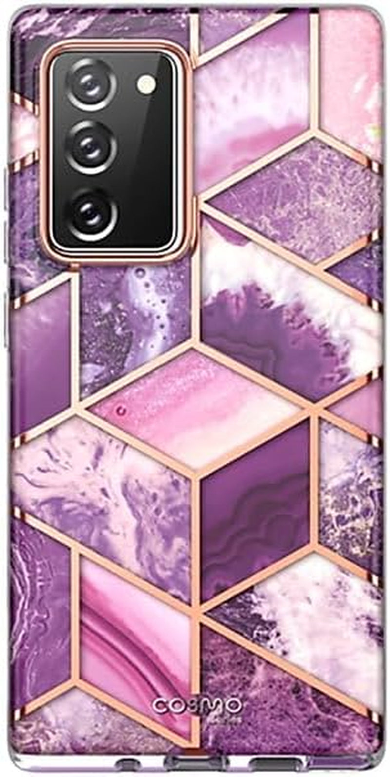 I-Blason Cosmo Series Case Designed for Galaxy Note 20 Case 5G 6.7 Inch (2020 Release), Protective Bumper Marble Design without Built-In Screen Protector (Ocean) i-Blason Marble Purple