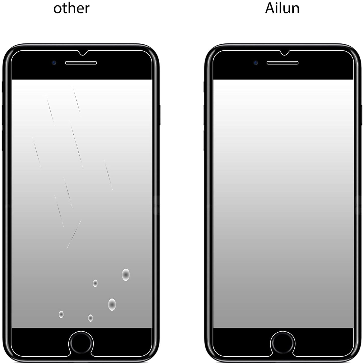 Ailun Screen Protector Compatible for Iphone SE 2020 2Nd/2022 3Rd Generation, Iphone 8,7,6S,6, 4.7-Inch Tempered Glass 0.25Mm Case Friendly 3 Pack Clear AILUN