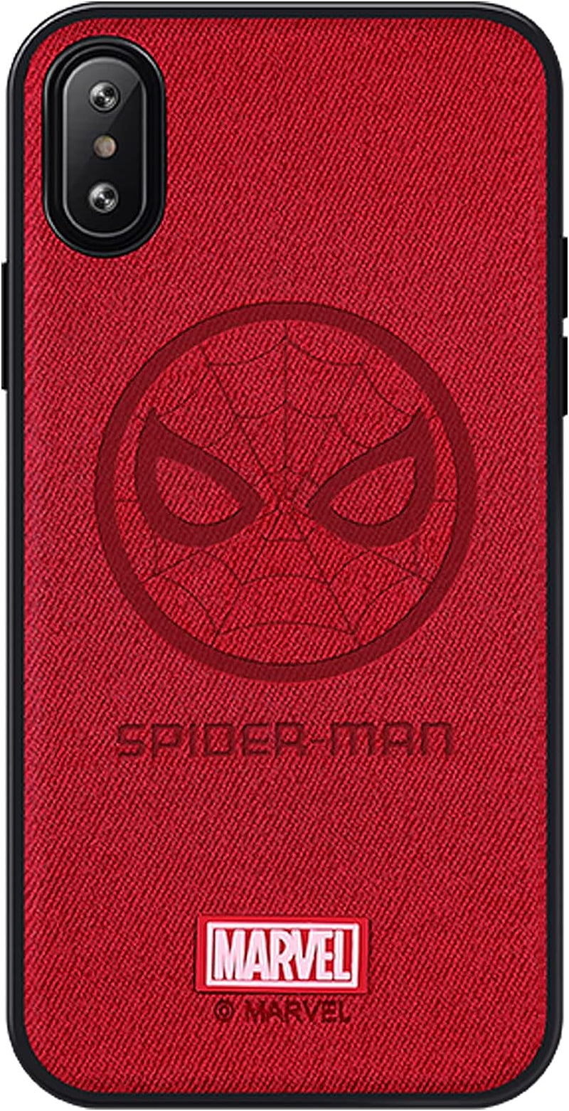 IRON SPIDER Case for Galaxy A12, with Marvel Character Samsung A12 Leather Case, A-BLACK IRON SPIDER Spider-Red Iphone Xr