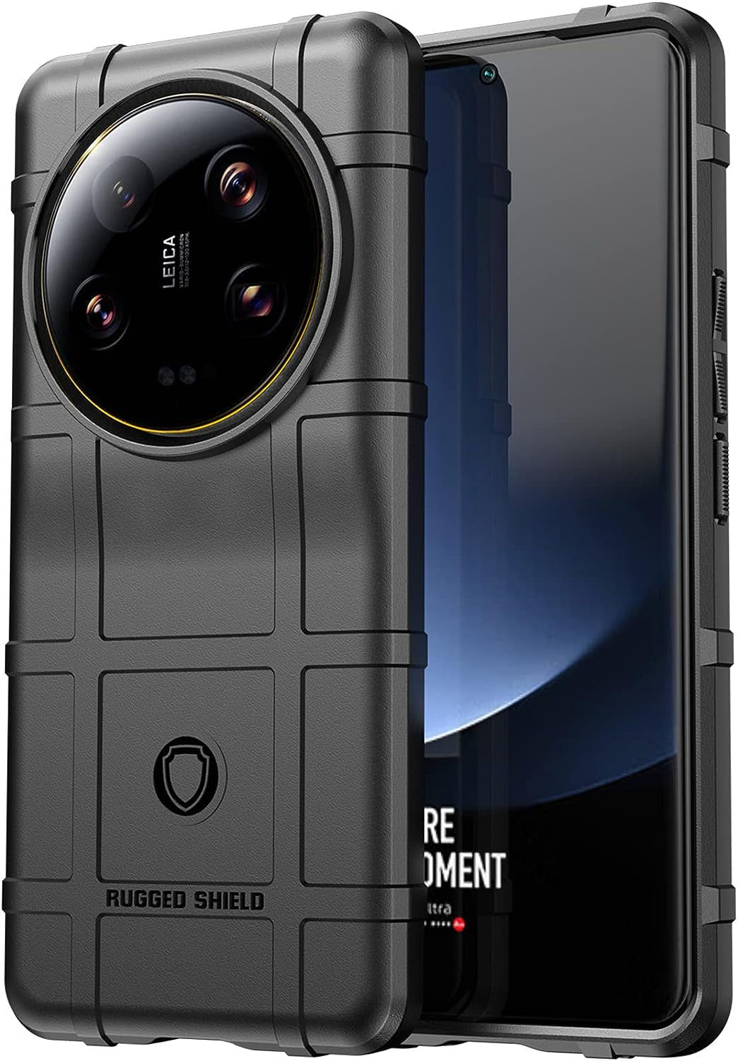 Ysnzaq Military Grade Durable Rugged Case for Xiaomi 13 Ultra (Not 13), Ultra Slim Soft TPU Shockproof Protective Phone Cover for Xiaomi 13 Ultra HD Green Ysnzaq Black