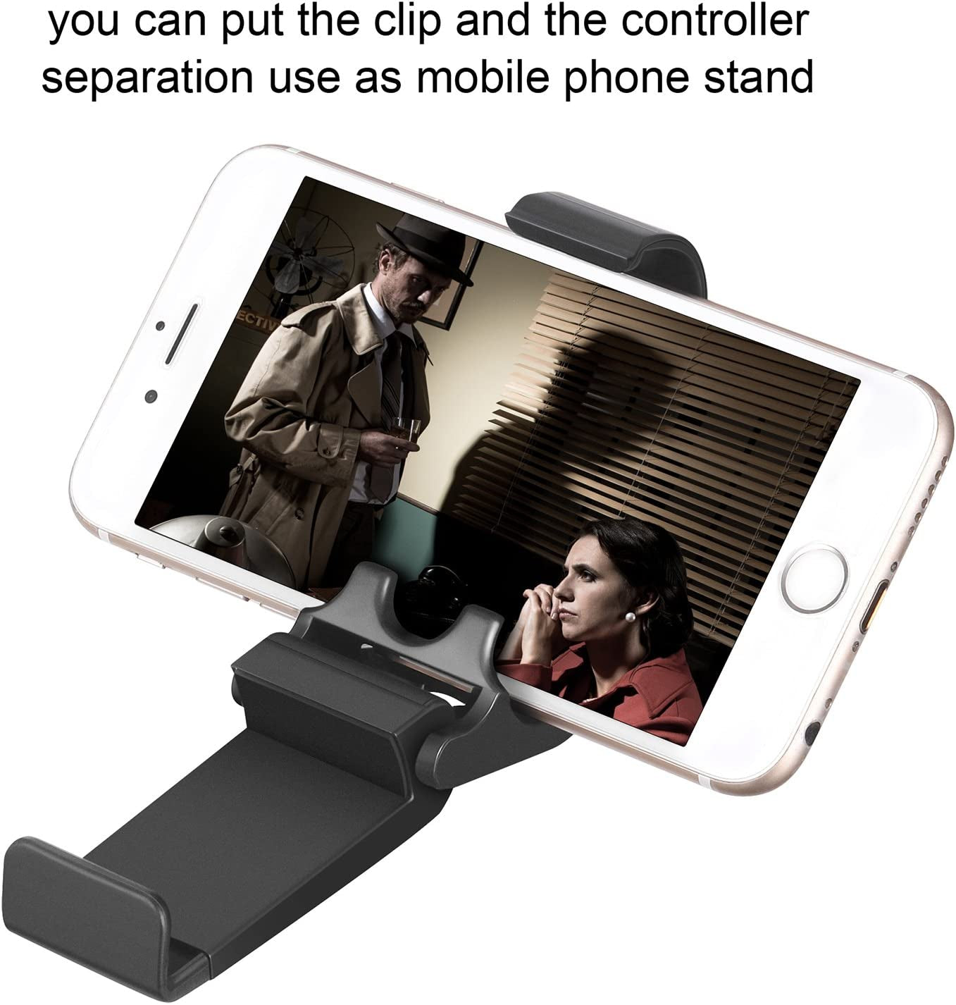 JOVITEC Phone Clip One Foldable Controller Phone Clip Holder Game Clamp Mount Clamp (1 Pack) Jovitec