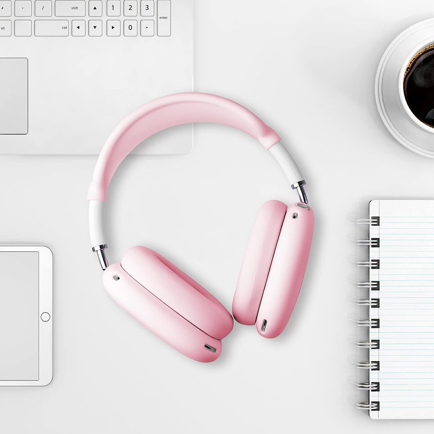 Yixuel Silicon Case for Airpods Max Headphones, Anti-Scratch Ear Pad Case Cover/Headband Cove/Ear Cups Cover for Airpods Max,Soft Silicone Accessories Cases (Pink) Yixuel