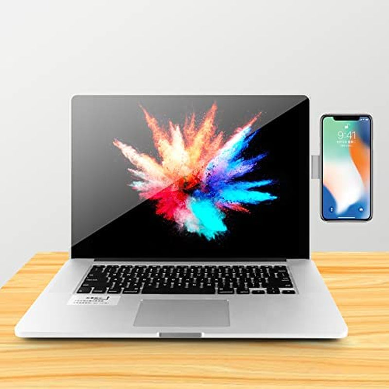 V TOWER Magnetic Laptop Phone Holder, Adjustable Laptop Side Mount Clip, Laptop Stand Computer Monitor Expansion Bracket, Foldable Magnetic Smartphone Holder Stand ZhuhanTechnology