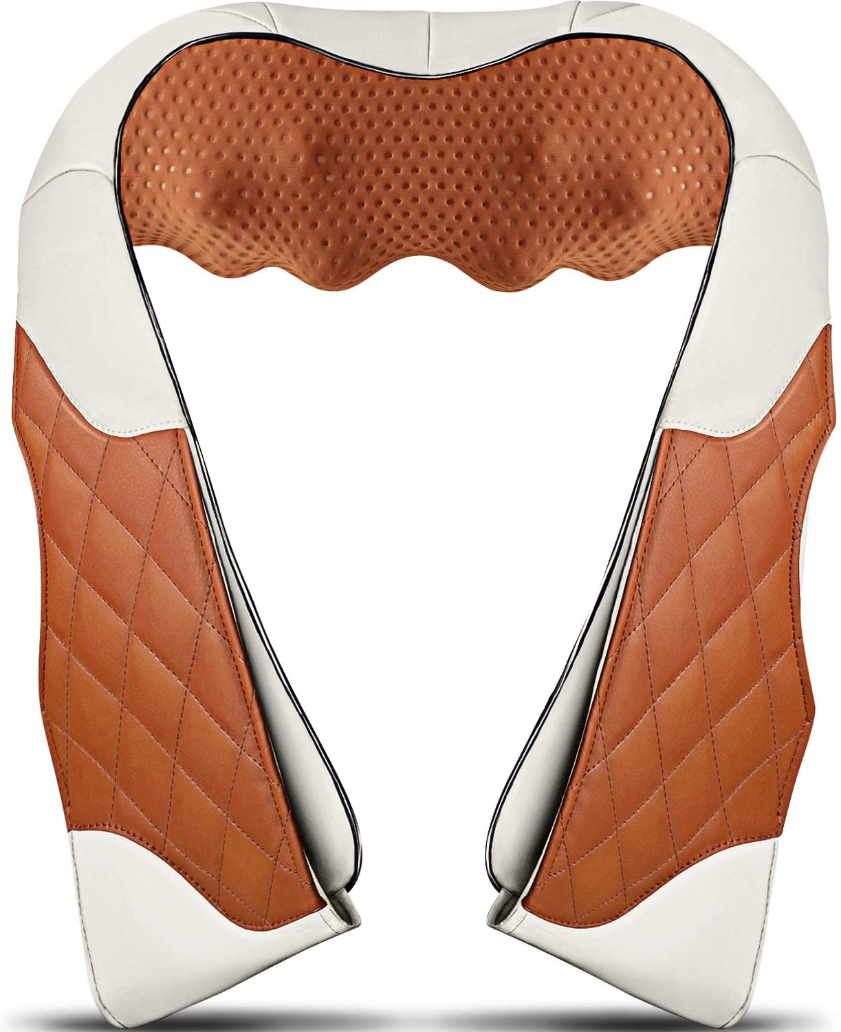 Magicmakers Neck Massager, Back Massager with Heat, Shiatsu Massager Neck, Electric Shoulder Massager, Kneading Massager Back, Massage for Neck Pain Back Pain, Birthday Gifts for Women Men Magic Makers Brown