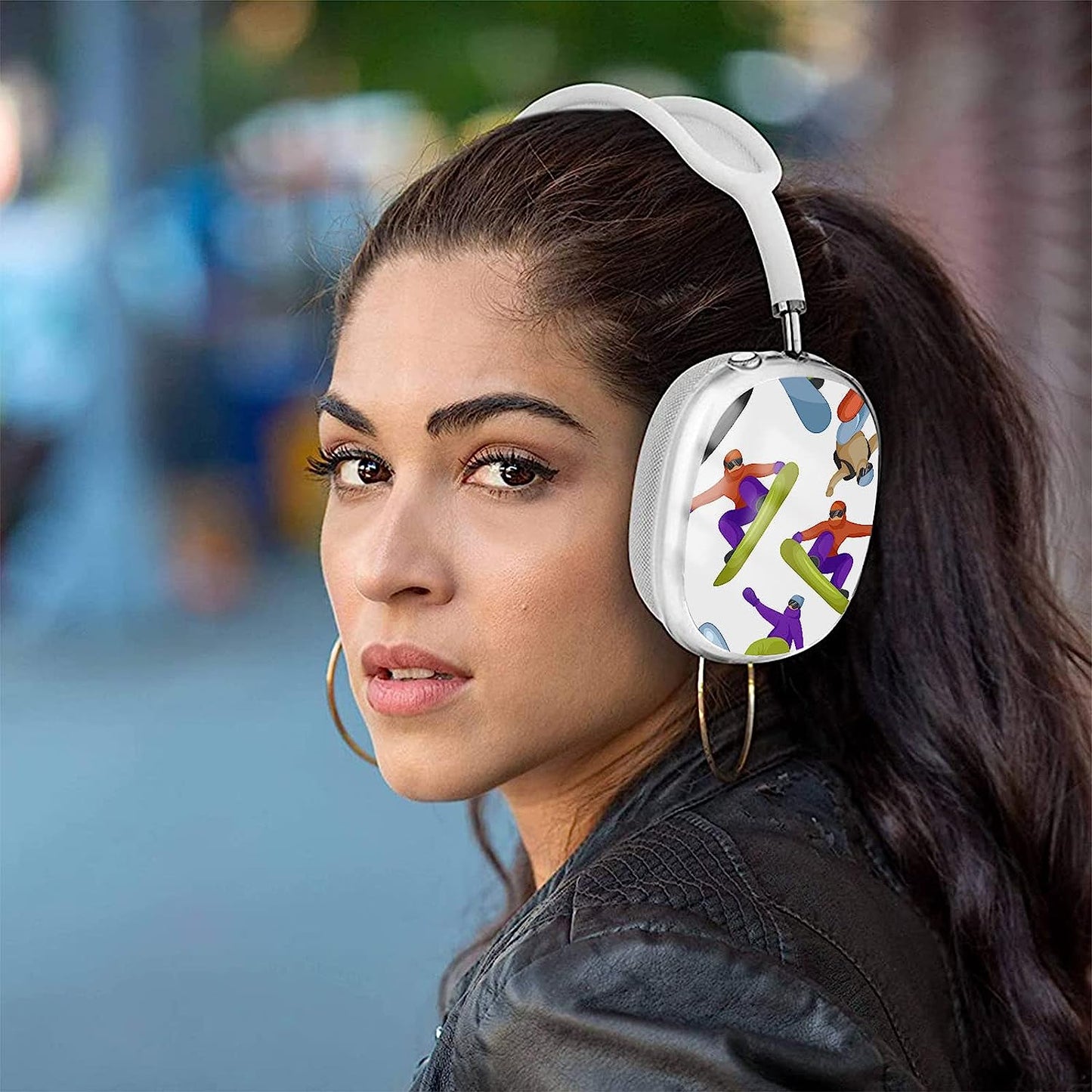 WINCHIHAN Printed Soft TPU Anti-Scratch Protective Case Cover Compatible with Airpods Max Headphones # A20944 WINCHIHAN